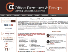 Tablet Screenshot of caofficedesign.com